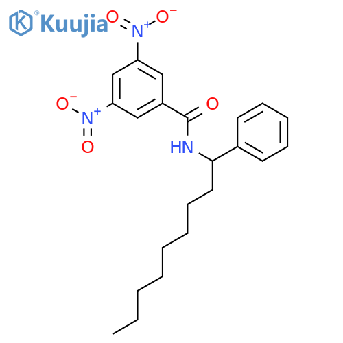 Benzamide, 3,5-dinitro-N-(1-phenylnonyl)- structure