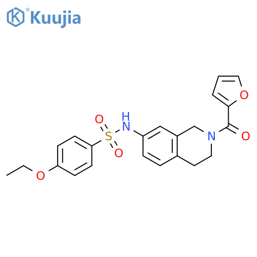 4-ethoxy-N-2-(furan-2-carbonyl)-1,2,3,4-tetrahydroisoquinolin-7-ylbenzene-1-sulfonamide structure