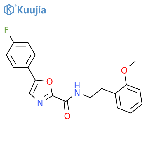 5-(4-fluorophenyl)-N-2-(2-methoxyphenyl)ethyl-1,3-oxazole-2-carboxamide structure