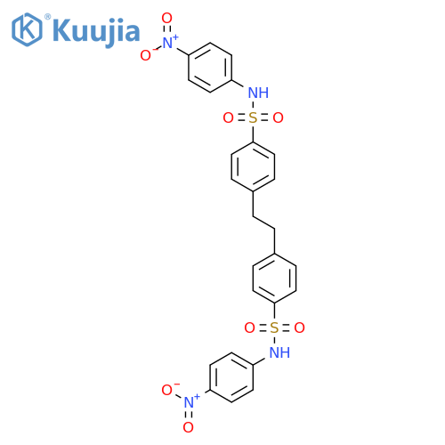 Benzenesulfonamide, 4,4'-(1,2-ethanediyl)bis[N-(4-nitrophenyl)- structure