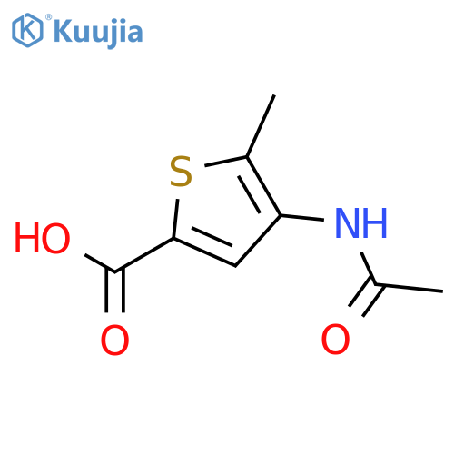 4-acetamido-5-methylthiophene-2-carboxylic acid structure