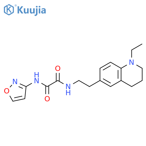 N'-2-(1-ethyl-1,2,3,4-tetrahydroquinolin-6-yl)ethyl-N-(1,2-oxazol-3-yl)ethanediamide structure