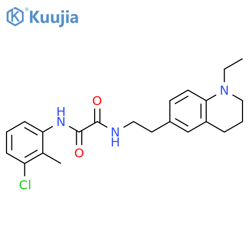 N'-(3-chloro-2-methylphenyl)-N-2-(1-ethyl-1,2,3,4-tetrahydroquinolin-6-yl)ethylethanediamide structure