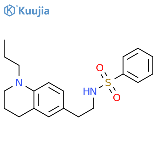 N-2-(1-propyl-1,2,3,4-tetrahydroquinolin-6-yl)ethylbenzenesulfonamide structure