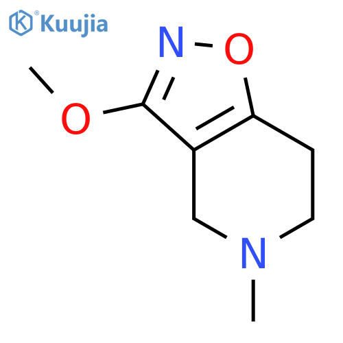 Isoxazolo[4,5-c]pyridine,4,5,6,7-tetrahydro-3-methoxy-5-methyl- structure