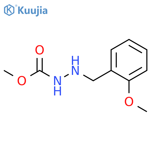 Hydrazinecarboxylic acid, 2-[(2-methoxyphenyl)methyl]-, methyl ester structure