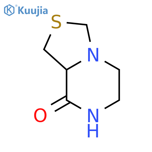 3H-Thiazolo[3,4-a]pyrazin-8(5H)-one,tetrahydro-, (-)- structure
