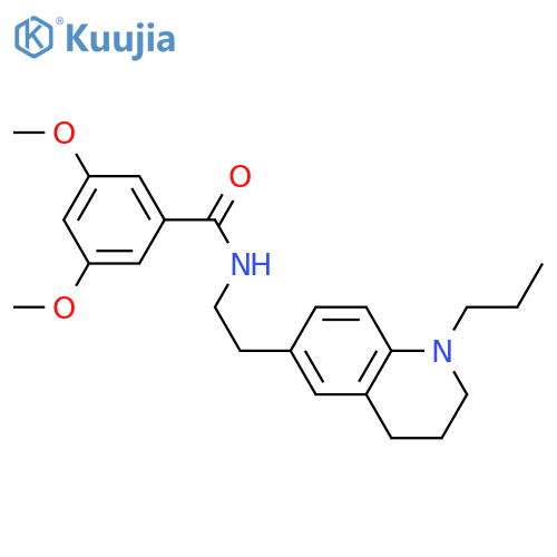 3,5-dimethoxy-N-2-(1-propyl-1,2,3,4-tetrahydroquinolin-6-yl)ethylbenzamide structure