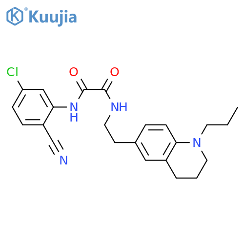 N-(5-chloro-2-cyanophenyl)-N'-2-(1-propyl-1,2,3,4-tetrahydroquinolin-6-yl)ethylethanediamide structure