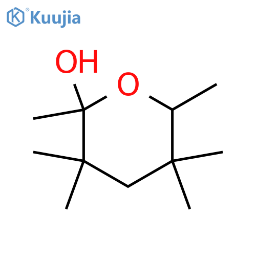 2H-Pyran-2-ol, tetrahydro-2,3,3,5,5,6-hexamethyl- structure