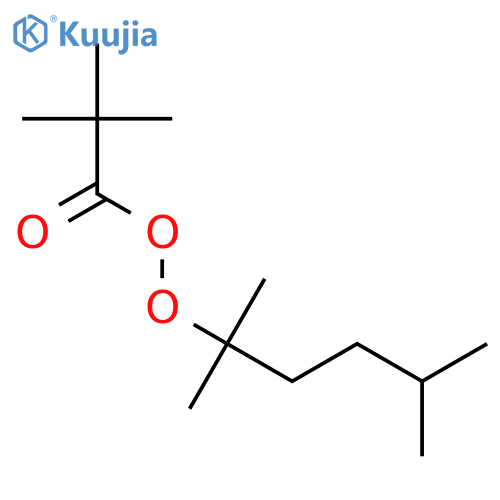 Propaneperoxoic acid, 2,2-dimethyl-, 1,1,4-trimethylpentyl ester structure