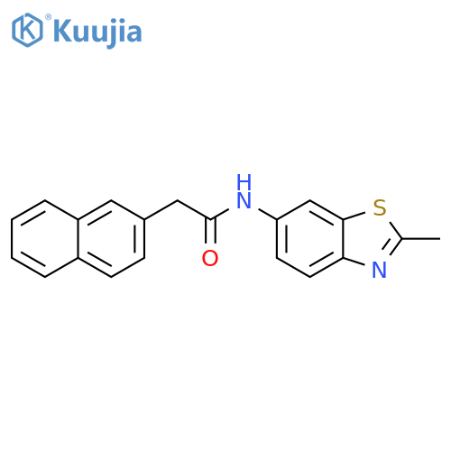 N-(2-methyl-1,3-benzothiazol-6-yl)-2-(naphthalen-2-yl)acetamide structure