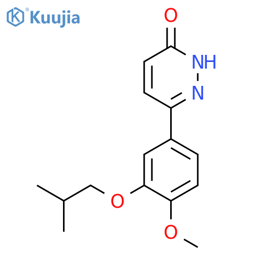 3(2H)-Pyridazinone, 6-[4-methoxy-3-(2-methylpropoxy)phenyl]- structure