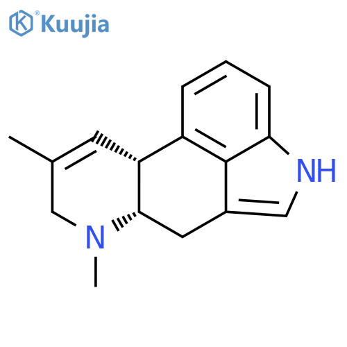Ergoline, 8,9-didehydro-6,8-dimethyl-, (5a)- structure