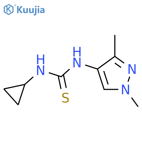 1-Cyclopropyl-3-(1,3-dimethyl-1H-pyrazol-4-yl)-thiourea structure