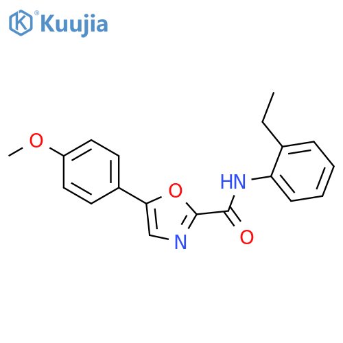 N-(2-ethylphenyl)-5-(4-methoxyphenyl)-1,3-oxazole-2-carboxamide structure