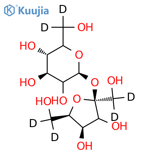 Sucrose-1,1,6,6,6’,6’-d6 (Major) structure