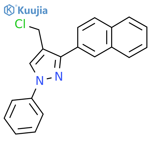 4-(chloromethyl)-3-(2-naphthyl)-1-phenyl-1H-pyrazole structure