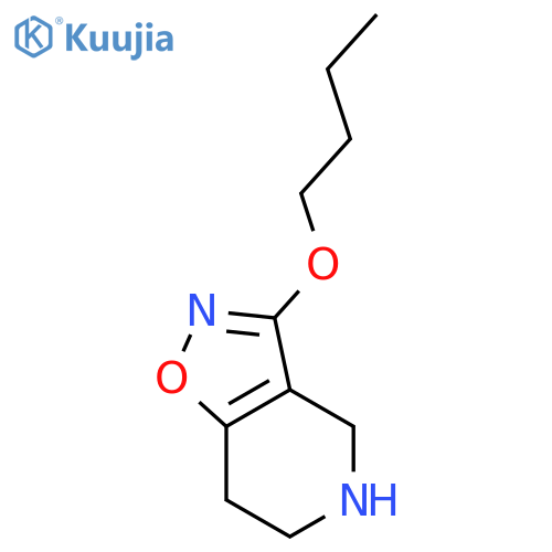Isoxazolo[4,5-c]pyridine, 3-butoxy-4,5,6,7-tetrahydro- structure