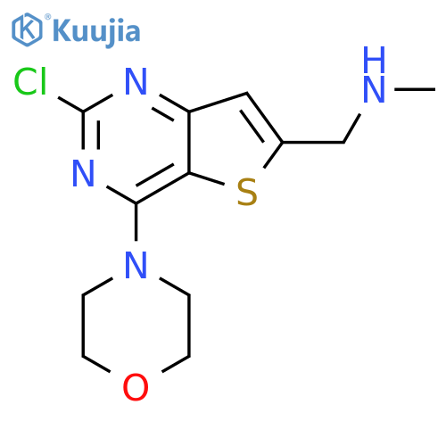 1-(2-Chloro-4-morpholinothieno[3,2-d]pyrimidin-6-yl)-N-methylmethanamine structure