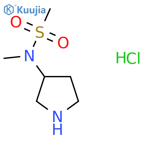 N-Methyl-N-(pyrrolidin-3-yl)methanesulfonamide hydrochloride structure