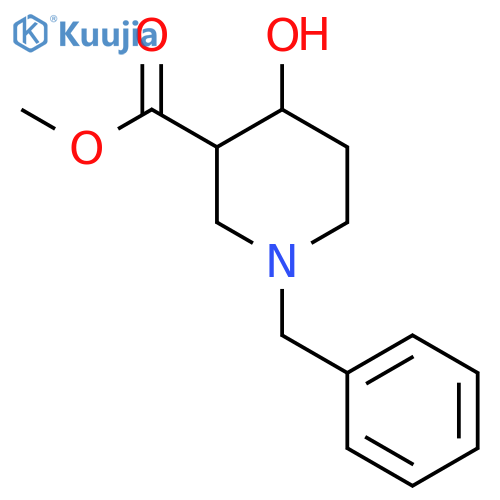 Methyl 1-Benzyl-4-hydroxypiperidine-3-carboxylate structure