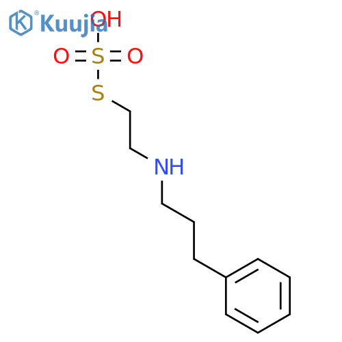 S-{2-[(3-phenylpropyl)amino]ethyl} hydrogen sulfurothioate structure