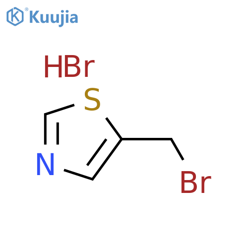 5-(bromomethyl)-1,3-thiazole hydrobromide structure