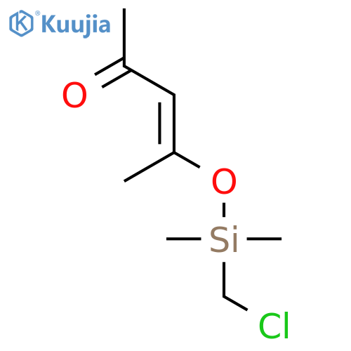 3-Penten-2-one, 4-[[(chloromethyl)dimethylsilyl]oxy]-, (E)- structure