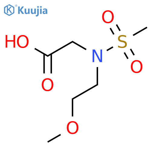 2-N-(2-methoxyethyl)methanesulfonamidoacetic acid structure