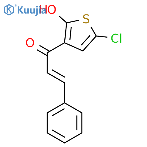 2-Propen-1-one, 1-(5-chloro-2-hydroxy-3-thienyl)-3-phenyl-, (E)- structure