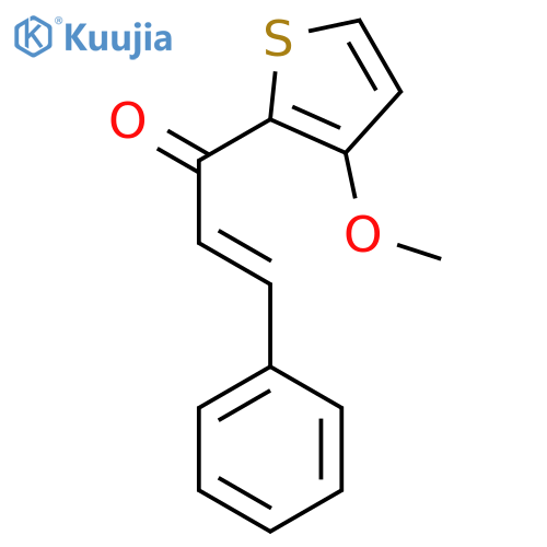 2-Propen-1-one, 1-(3-methoxy-2-thienyl)-3-phenyl-, (E)- structure