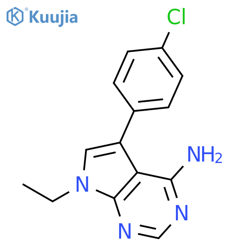 5-(4-Chlorophenyl)-7-ethyl-7H-pyrrolo[2,3-d]pyrimidin-4-amine structure