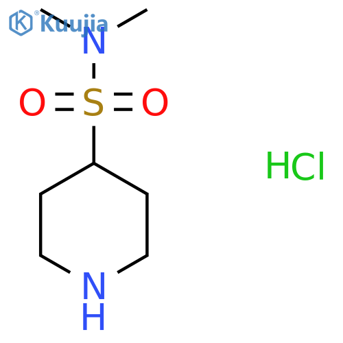 N,N-Dimethylpiperidine-4-sulfonamide hydrochloride structure