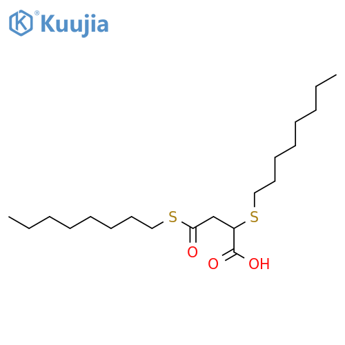 Butanoic acid, 2,4-bis(octylthio)-4-oxo- structure