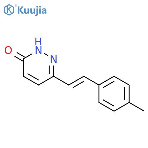 3(2H)-Pyridazinone, 6-[2-(4-methylphenyl)ethenyl]- structure