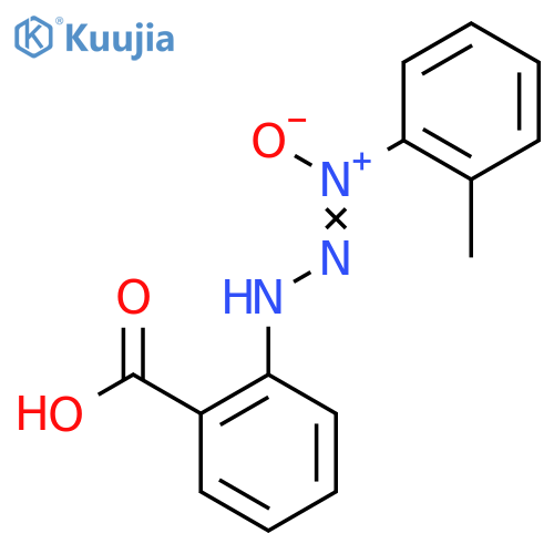 Benzoic acid, 2-[3-(2-methylphenyl)-3-oxido-2-triazenyl]- structure