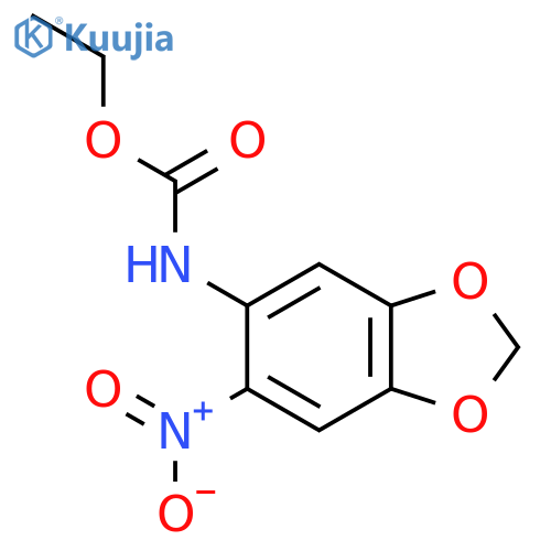 Ethyl (6-nitro-1,3-benzodioxol-5-yl)carbamate structure
