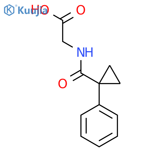 2-(1-phenylcyclopropyl)formamidoacetic Acid structure
