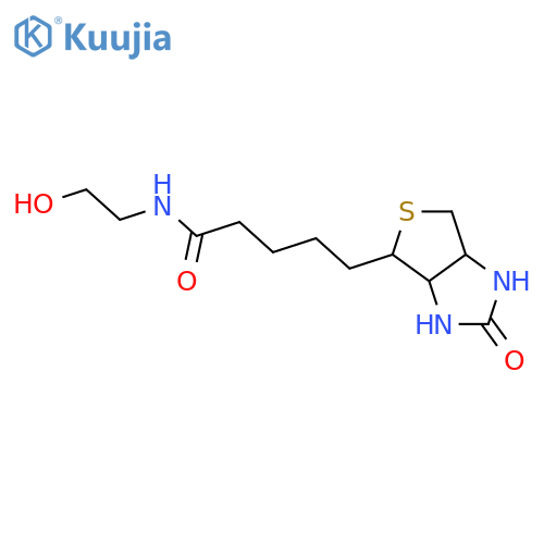 5-[(3As,4S,6aR)-2-oxo-1,3,3a,4,6,6a-hexahydrothieno[3,4-d]imidazol-4-yl]-N-(2-hydroxyethyl)pentanamide structure