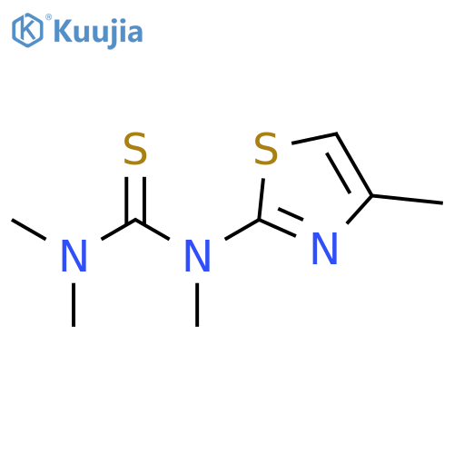 N,N,N'-Trimethyl-N'-(4-methyl-1,3-thiazol-2-yl)thiourea structure