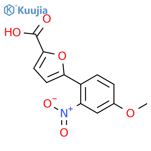 2-Furancarboxylic acid, 5-(4-methoxy-2-nitrophenyl)- structure