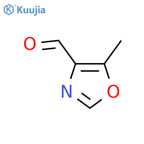 5-Methyl-1,3-oxazole-4-carbaldehyde structure