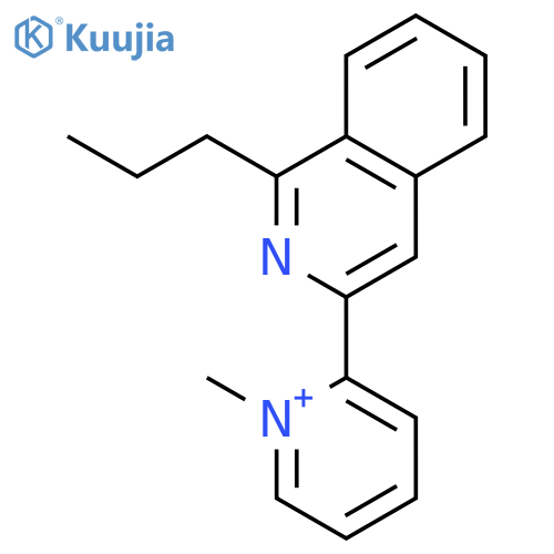 Pyridinium, 1-methyl-2-(1-propyl-3-isoquinolinyl)- structure