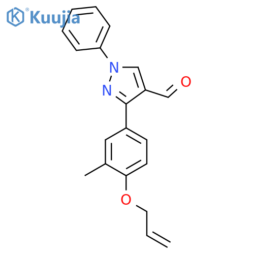 3-[3-methyl-4-(prop-2-en-1-yloxy)phenyl]-1-phenyl-1H-pyrazole-4-carbaldehyde structure
