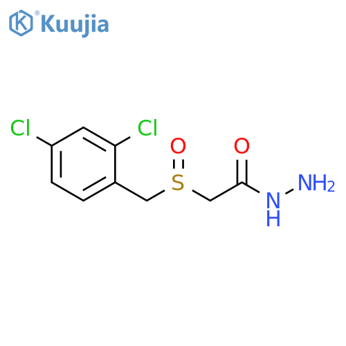 2-[(2,4-dichlorophenyl)methanesulfinyl]acetohydrazide structure