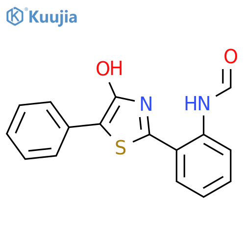 Formamide, N-[2-(4-hydroxy-5-phenyl-2-thiazolyl)phenyl]- structure