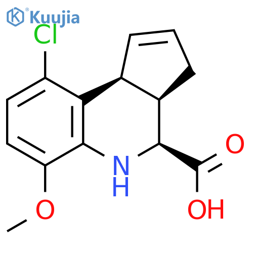 (3aR,4S,9bS)-9-Chloro-6-methoxy-3a,4,5,9b-tetrahydro-3h-cyclopentacquinoline-4-carboxylic Acid structure