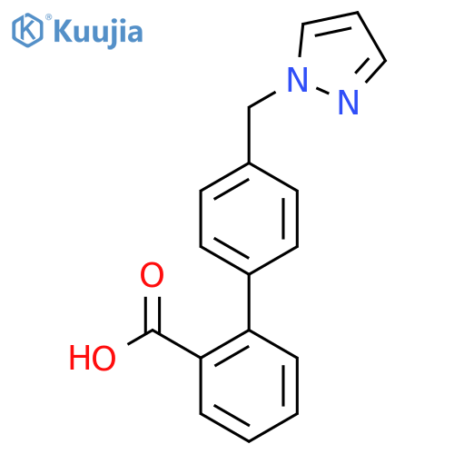 2-4-(1H-Pyrazol-1-ylmethyl)phenylbenzoic Acid structure