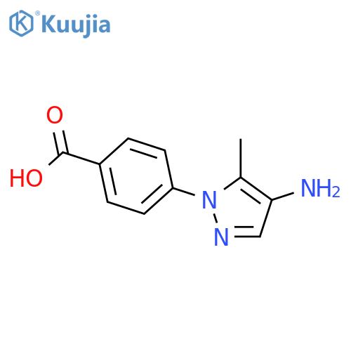 4-(4-Amino-5-methyl-1H-pyrazol-1-yl)benzoic Acid structure
